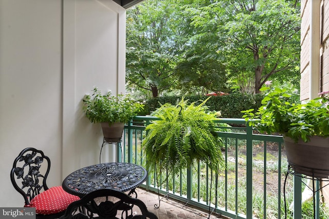 view of balcony