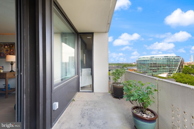 view of balcony