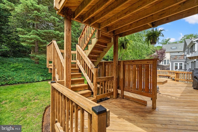 708 W Timber Branch Pkwy, Alexandria, VA 22302 - deck featuring stairs