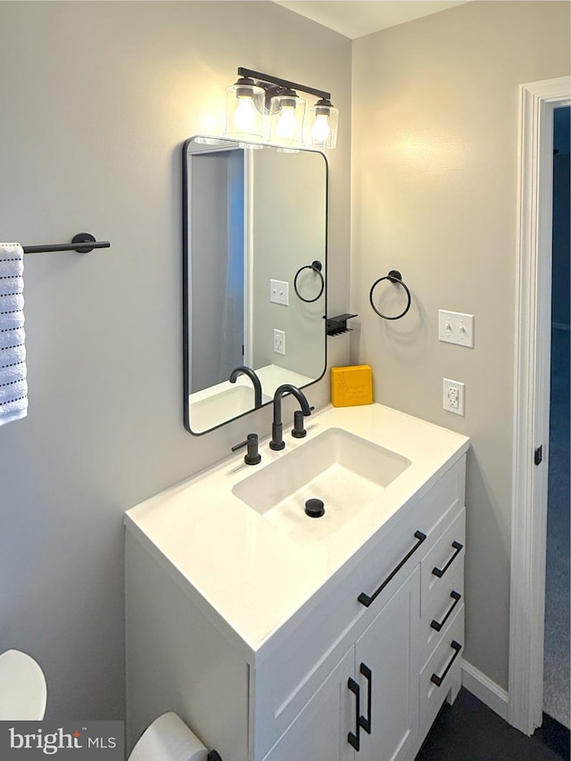 bathroom with vanity