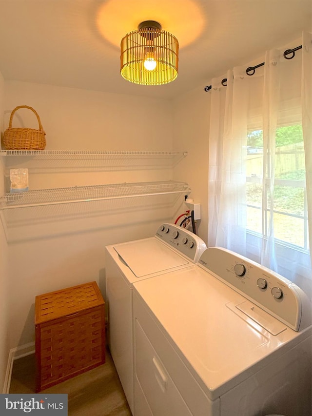laundry room featuring laundry area and washer and dryer