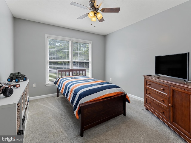 112 Rebels Cir, Winchester, VA 22602 - bedroom featuring light colored carpet, baseboards, and ceiling fan