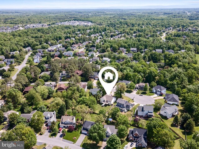 112 Rebels Cir, Winchester, VA 22602 - aerial perspective of suburban area with a forest