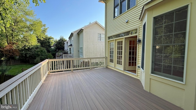 view of wooden terrace