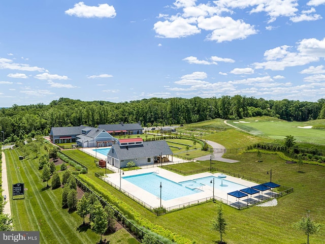 18095 Red Mulberry Rd, Dumfries, VA 22026 - bird's eye view of a pool