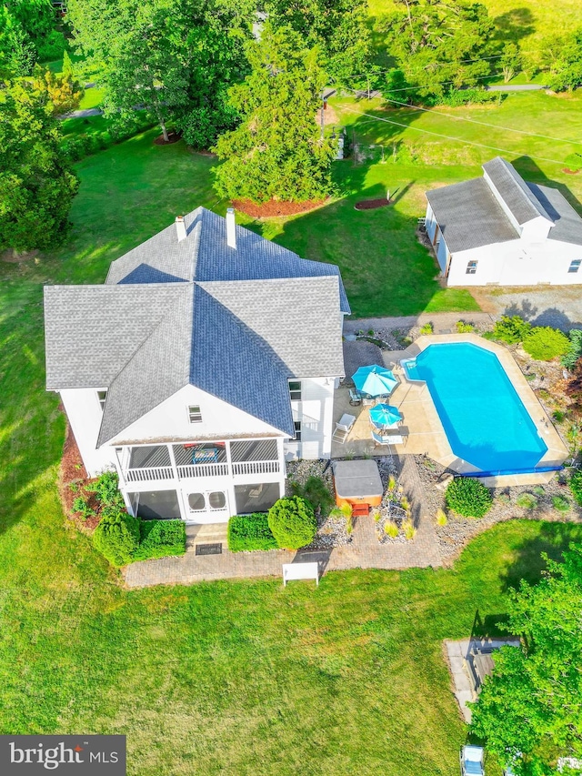 drone / aerial view