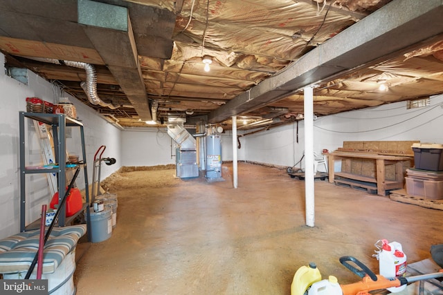 412 Linda Ave, Linthicum Heights, MD 21090 - unfinished below grade area featuring water heater