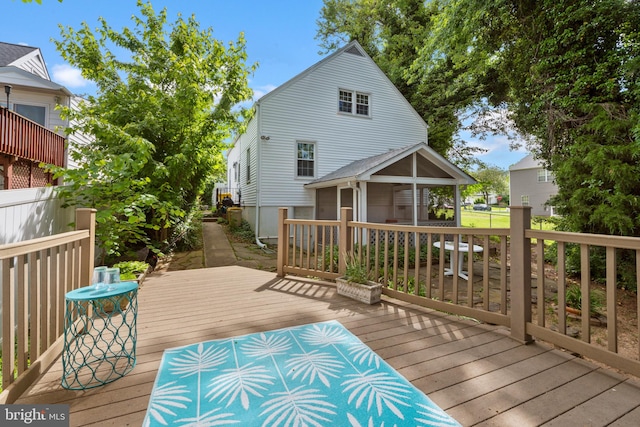 412 Linda Ave, Linthicum Heights, MD 21090 - wooden terrace with a gazebo