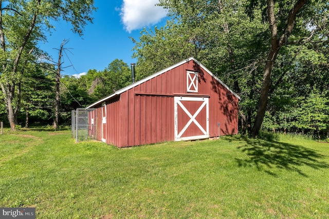 4537 Kavan Ct, Doylestown, PA 18902 - view of barn with a yard