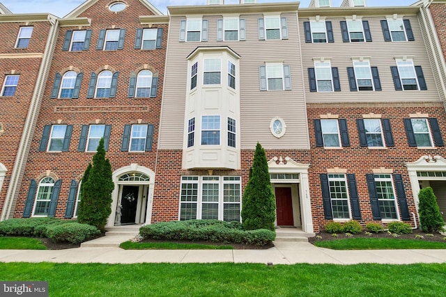multi unit property with brick siding