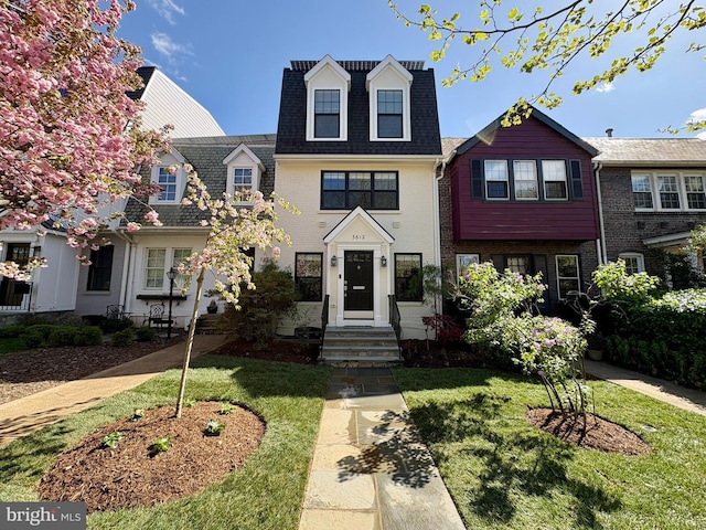 3612 S St NW, Washington, DC 20007 - view of front of home with a front lawn and a shingled roof