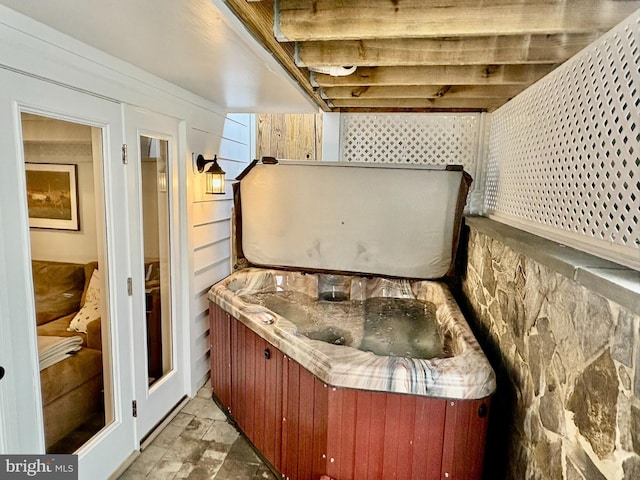 3612 S St NW, Washington, DC 20007 - miscellaneous room with stone finish floor