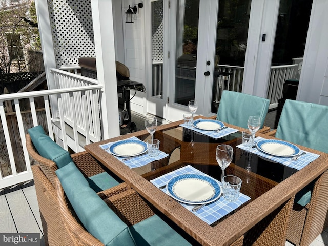3612 S St NW, Washington, DC 20007 - balcony with outdoor dining area