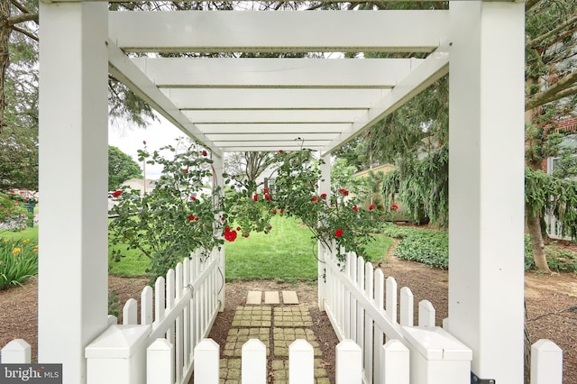 1492 Leonard St, York, PA 17404 - view of patio / terrace with a pergola