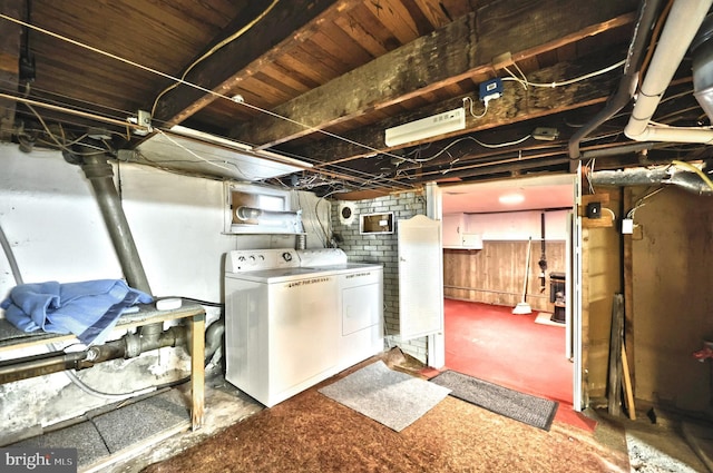1492 Leonard St, York, PA 17404 - unfinished basement with washer and dryer