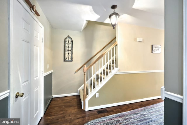365 Apple Tree Ln, Mount Wolf, PA 17347 - entrance foyer with stairway, wood finished floors, and baseboards