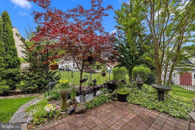 view of patio / terrace with fence