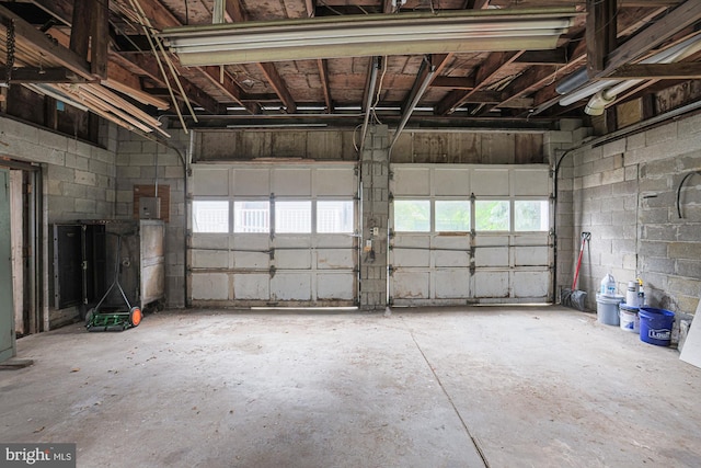 3614 Keene Ave, Baltimore, MD 21214 - garage featuring concrete block wall