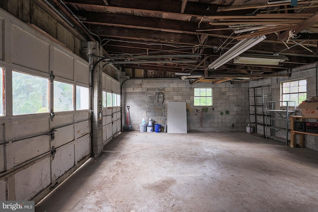 3614 Keene Ave, Baltimore, MD 21214 - garage with concrete block wall