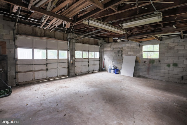 3614 Keene Ave, Baltimore, MD 21214 - garage with concrete block wall