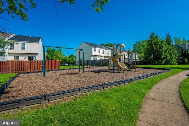 view of communal playground