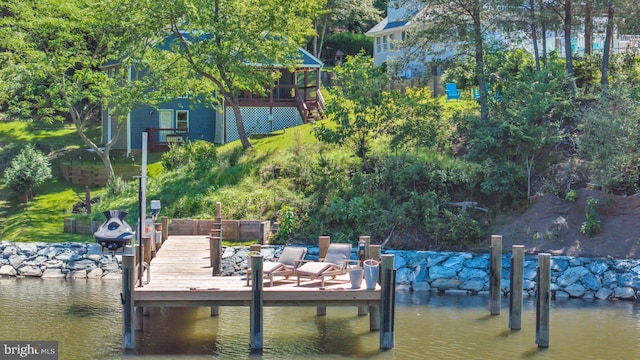 8014 Forest Glen Dr, Pasadena, MD 21122 - dock area with a water view