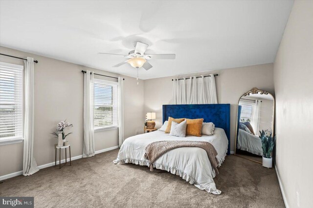 6122 Wallingford Way, Mechanicsburg, PA 17050 - carpeted bedroom with baseboards and a ceiling fan