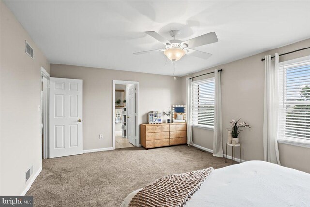 6122 Wallingford Way, Mechanicsburg, PA 17050 - bedroom with baseboards, multiple windows, visible vents, and carpet floors