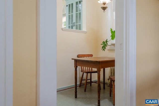 interior space featuring tile patterned floors