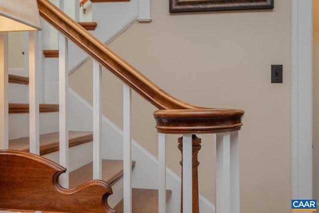 view of stairs