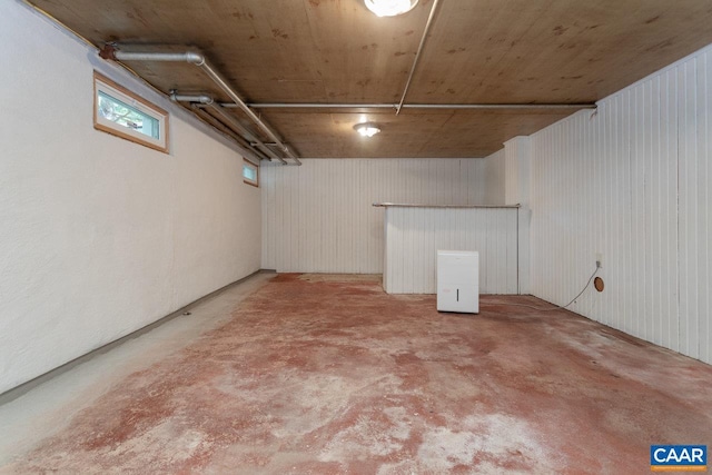 view of basement