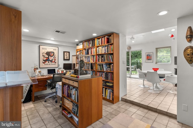 15708 Thompson Rd, Silver Spring, MD 20905 - office with recessed lighting and light tile patterned floors