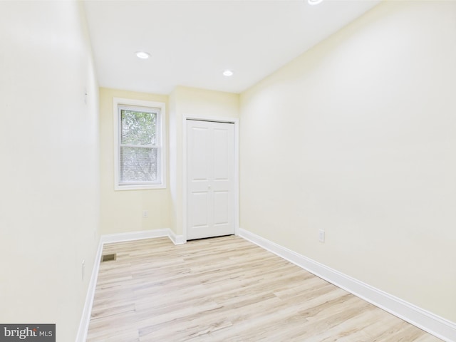 5135 N Fairhill St, Philadelphia, PA 19120 - spare room featuring light wood-style flooring, baseboards, and recessed lighting