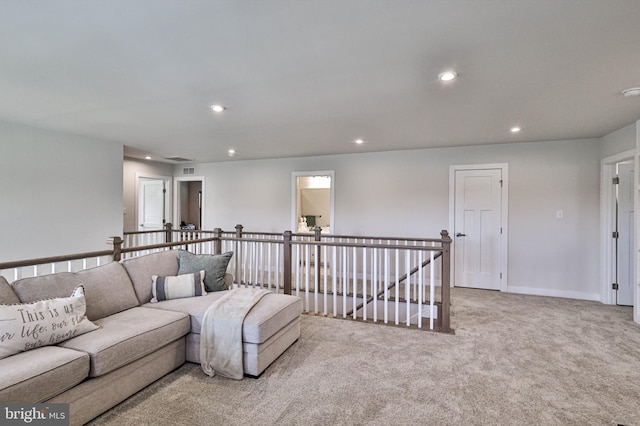3911 Dewalt St, Bethlehem, PA 18020 - living area with recessed lighting and light carpet