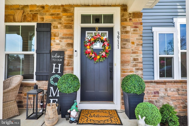 3911 Dewalt St, Bethlehem, PA 18020 - entrance to property featuring brick siding and stone siding