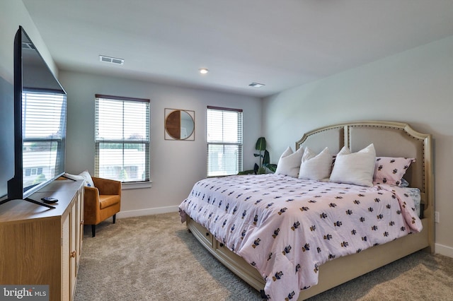 3911 Dewalt St, Bethlehem, PA 18020 - bedroom featuring baseboards, visible vents, and light carpet