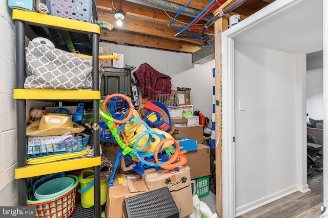 view of storage room
