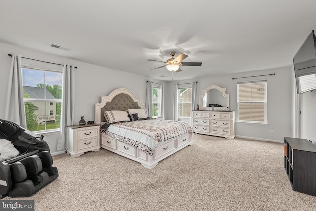 8365 Eagle St, Glen Burnie, MD 21060 - carpeted bedroom featuring baseboards and a ceiling fan
