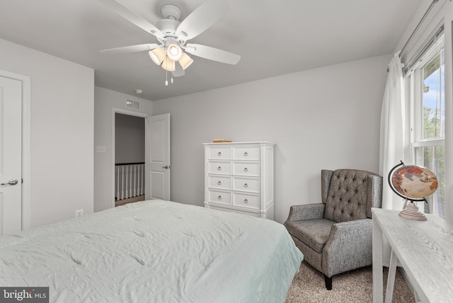 8365 Eagle St, Glen Burnie, MD 21060 - bedroom with a ceiling fan and light colored carpet