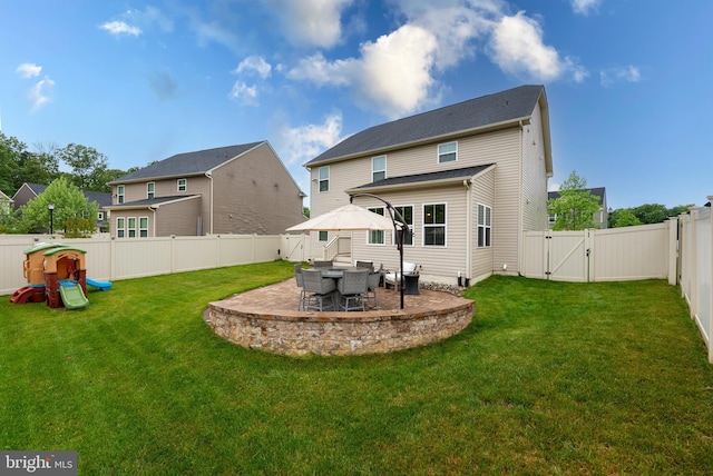 8365 Eagle St, Glen Burnie, MD 21060 - rear view of house featuring a gate and a patio