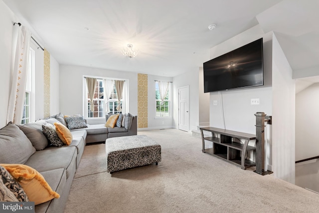 9912 Vista Pointe Dr, Upper Marlboro, MD 20774 - carpeted living room featuring baseboards