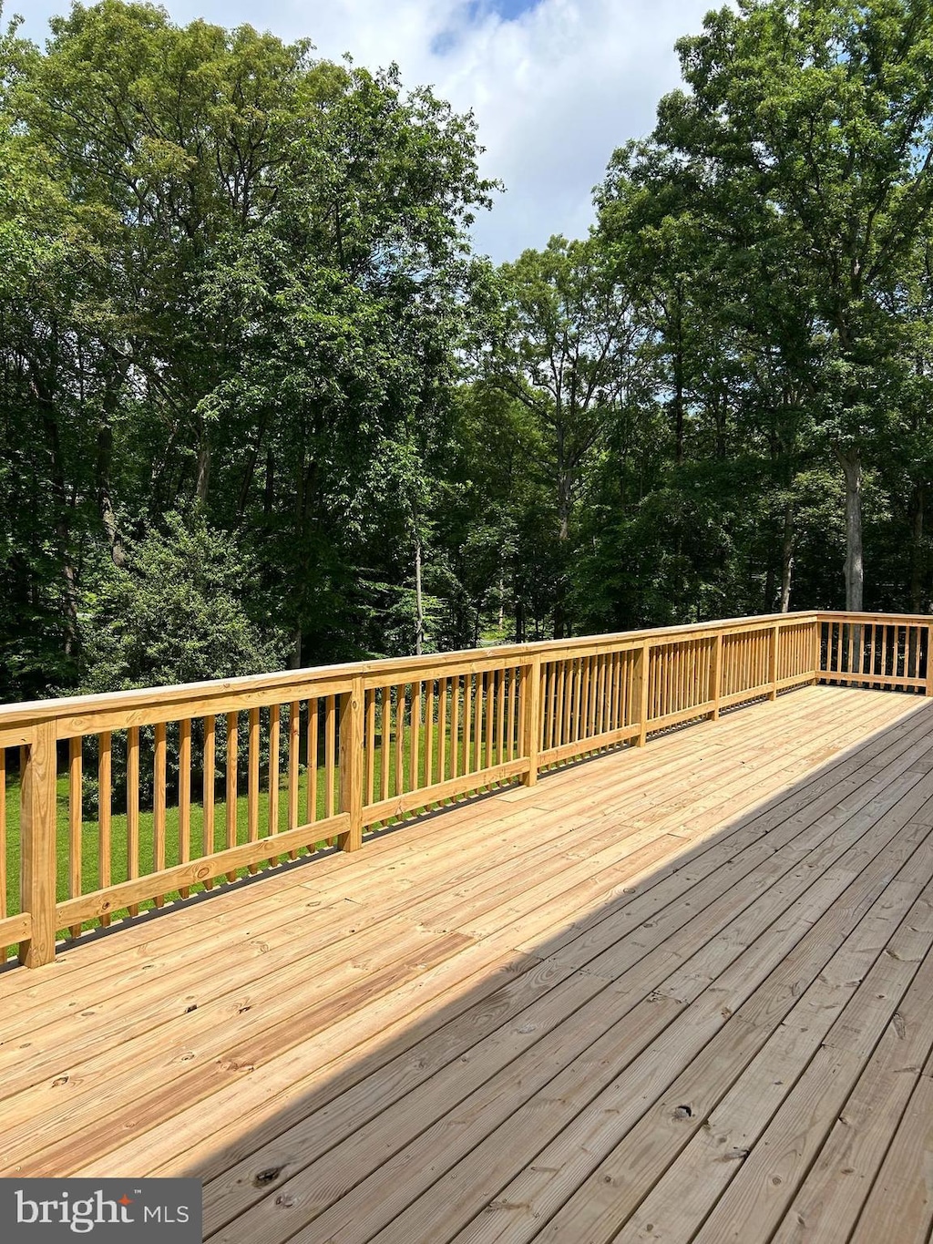 8817 Bridle Wood Dr, Springfield, VA 22152 - deck with view of scattered trees
