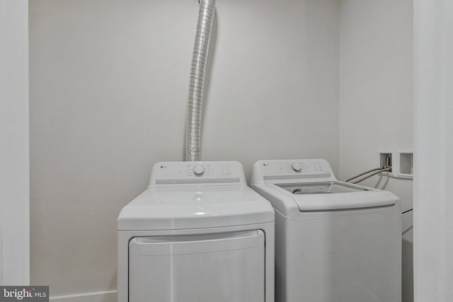 laundry room featuring laundry area and washer and dryer