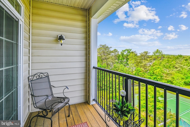 view of balcony