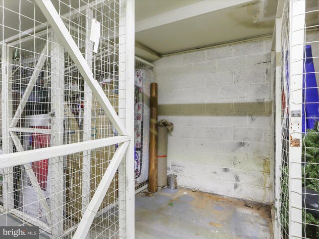 view of storage room