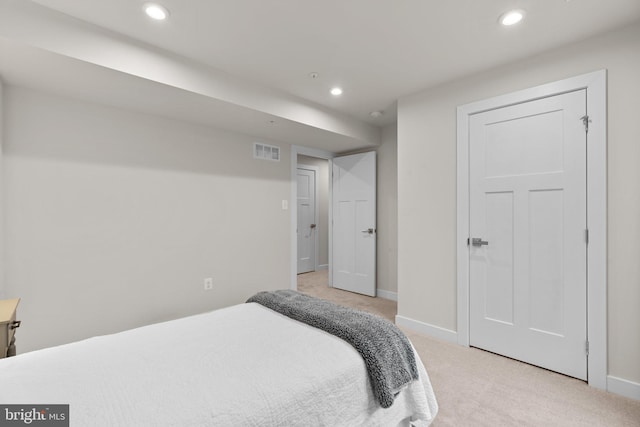 3150 Dodder Way, Odenton, MD 21113 - bedroom with light carpet, baseboards, and recessed lighting