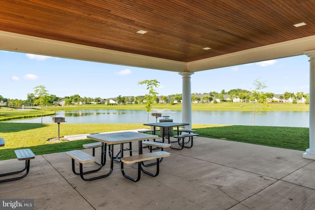 3150 Dodder Way, Odenton, MD 21113 - view of patio featuring a water view