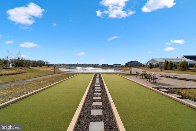 3150 Dodder Way, Odenton, MD 21113 - surrounding community featuring a bocce ball area and a water view
