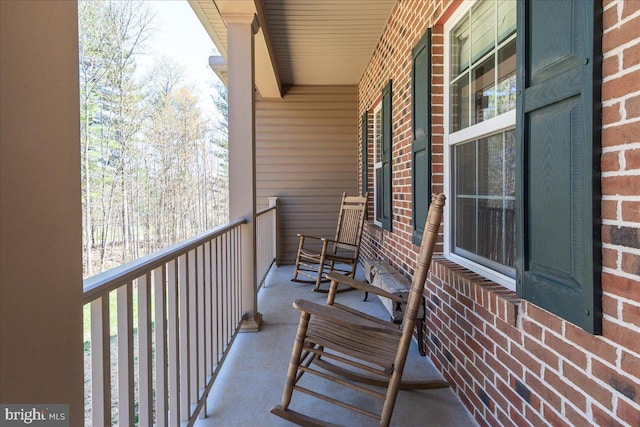 balcony with a porch