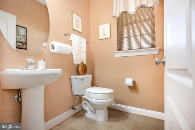 12216 Hillantrae Dr, Clinton, MD 20735 - half bath featuring baseboards, toilet, and tile patterned flooring
